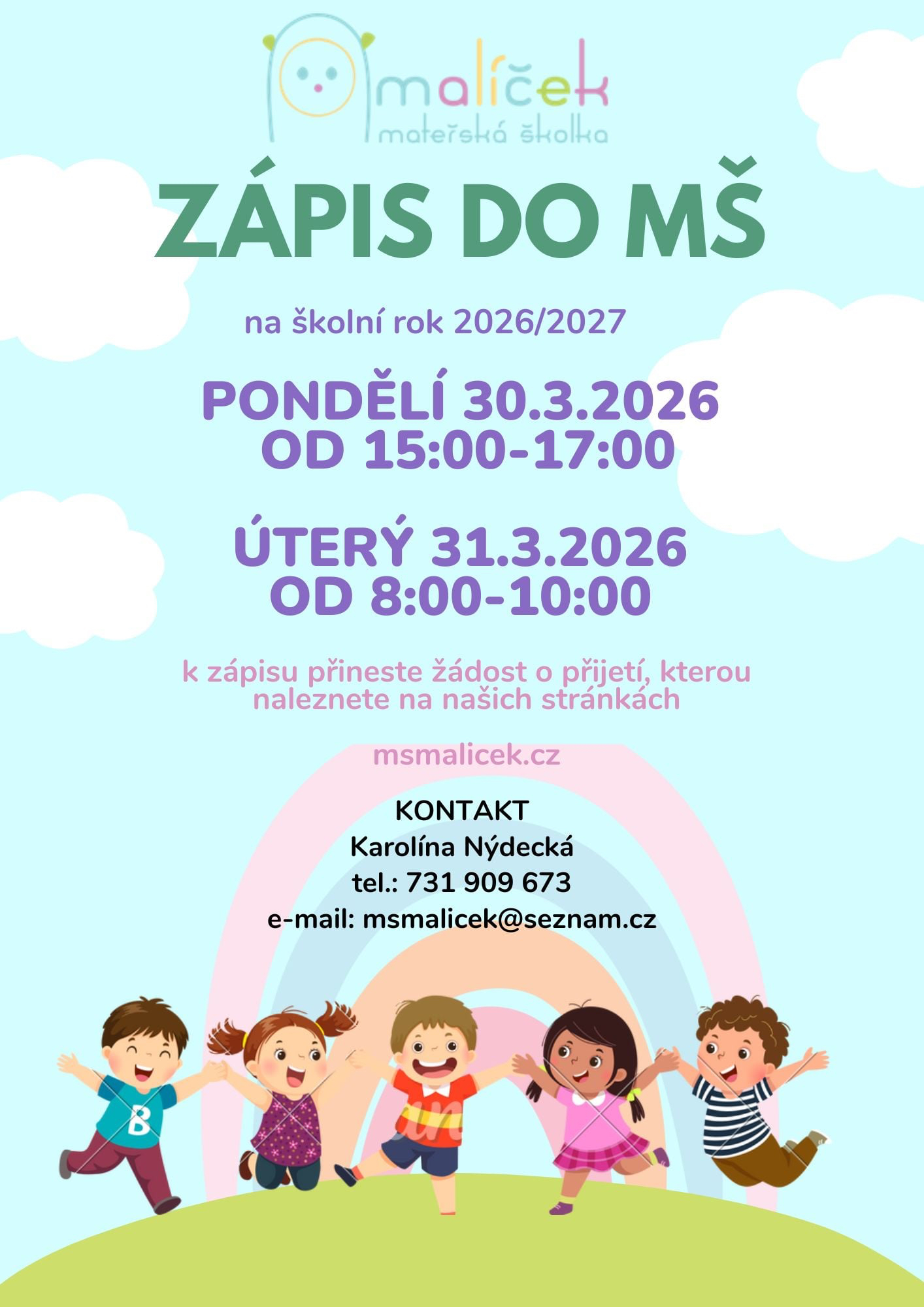 letak zápis